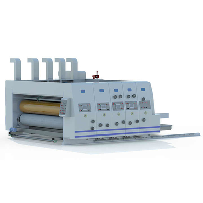 Kartonowa drukarka Flexo Slotter Die Cutter 4 kolory Komputeryzowana