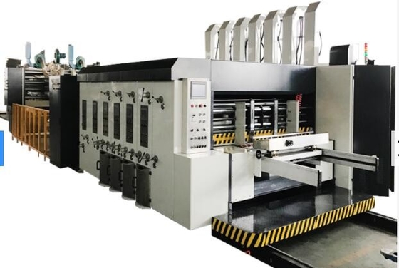 Pudełko z tektury falistej Dwukolorowa drukarka fleksograficzna 2 mm Slotter Die Cutter W pełni automatyczna linia kleju