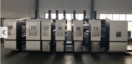 Pizza Fruit Box One Color Flexo Printer Slotter Machine 180 sztuk / min